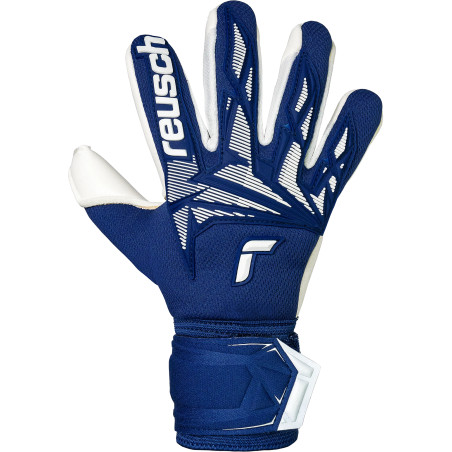 Gants gardien junior Reusch Attrakt Freegel Gold x Finger Support bleu