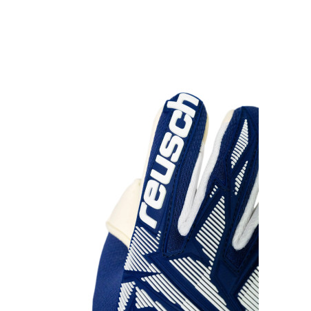 Gants gardien junior Reusch Attrakt Freegel Gold x Finger Support bleu