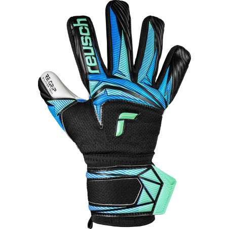 Gants gardien junior Reusch Attrakt Regrip NC noir bleu