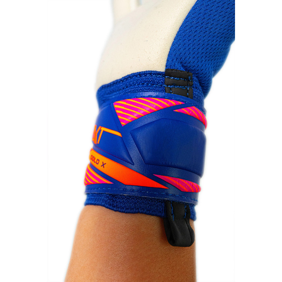Gants gardien junior Reusch Attrakt Gold x NC bleu