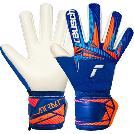 Gants gardien junior Reusch Attrakt Gold x NC bleu