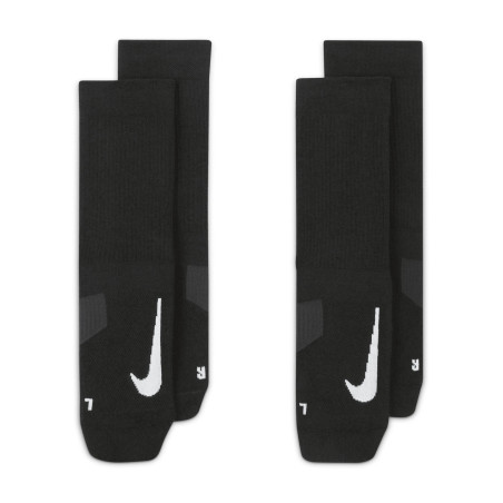 Lot 2 paires chaussettes hautes Nike Multiplier noir