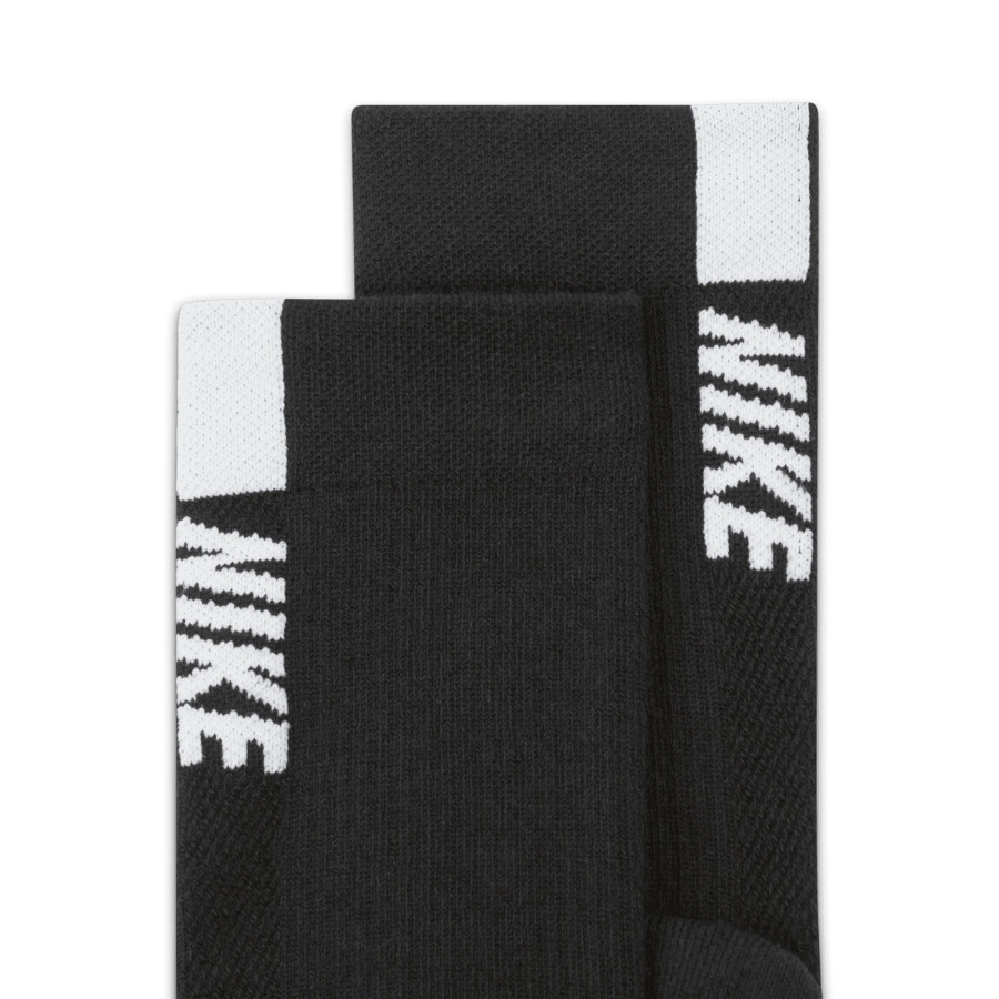 Lot 2 paires chaussettes hautes Nike Multiplier noir