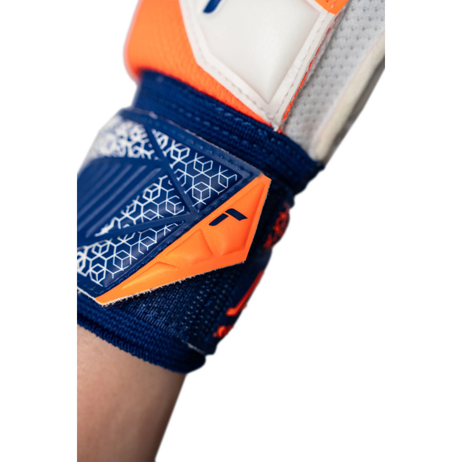 Gants gardien junior Reusch Attrakt Silver blanc orange