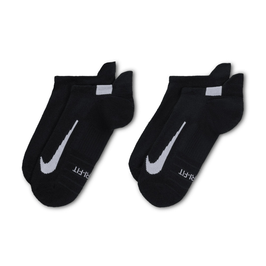 Lot 2 paires chaussettes invisibles Nike Multiplier noir