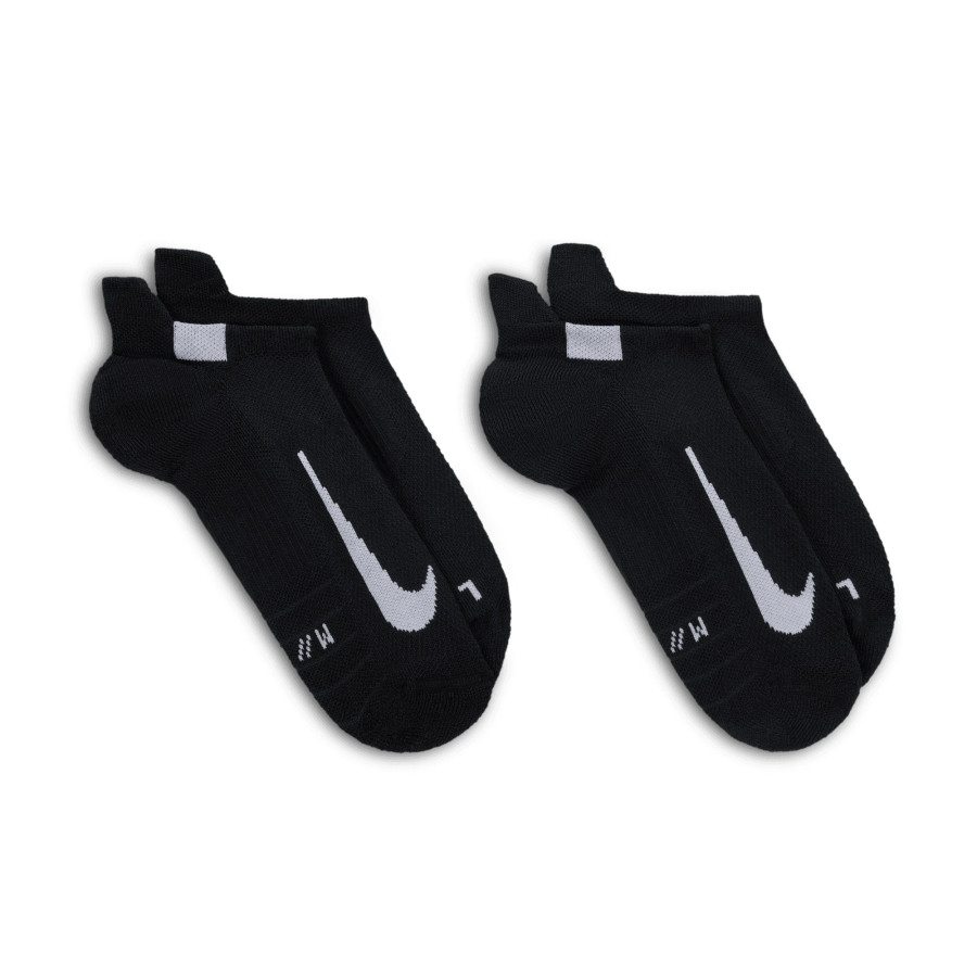 Lot 2 paires chaussettes invisibles Nike Multiplier noir