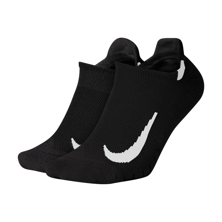Lot 2 paires chaussettes invisibles Nike Multiplier noir