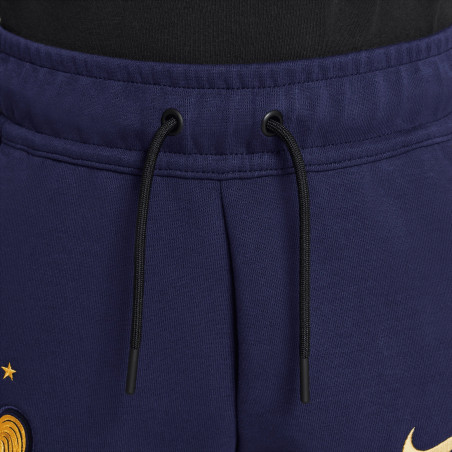Pantalon survêtement junior Equipe de France Tech Fleece bleu