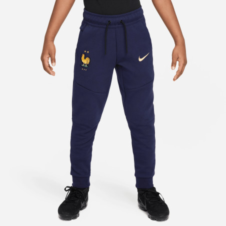 Pantalon survêtement junior Equipe de France Tech Fleece bleu