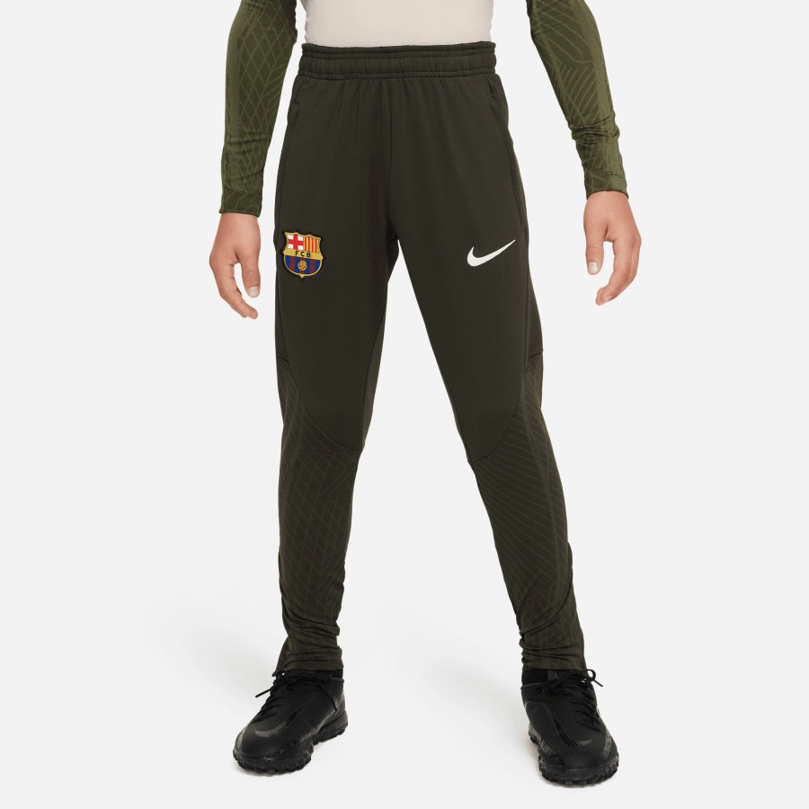Pantalon survêtement junior FC Barcelone vert kaki