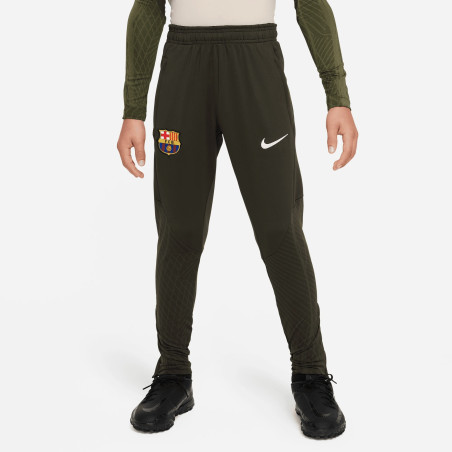 Pantalon survêtement junior FC Barcelone vert kaki