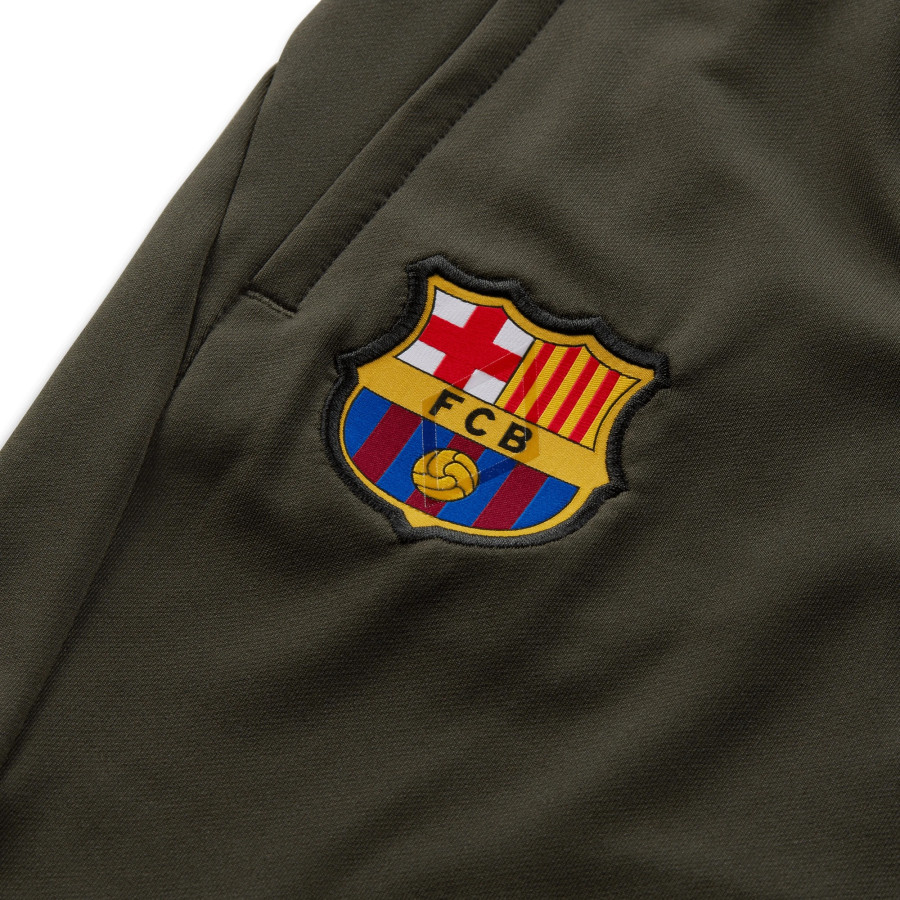Pantalon survêtement junior FC Barcelone vert kaki