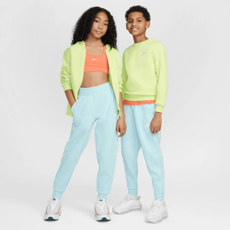Pantalon survêtement junior Nike Fleece bleu
