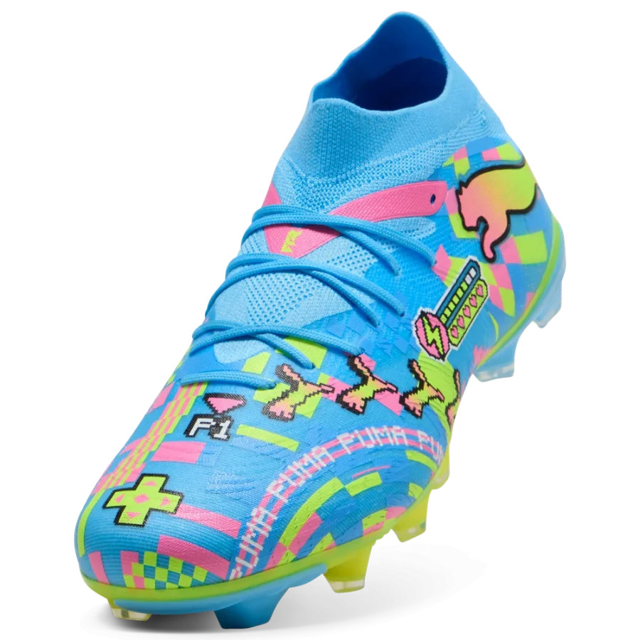 Puma Future 9 Match Advanced Level FG/AG bleu rose