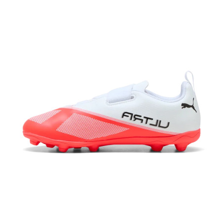 Puma Ultra 7 Play V junior FG/AG blanc rouge