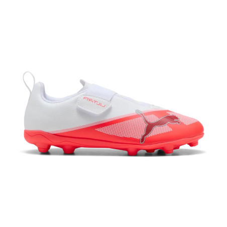 Puma Ultra 7 Play V junior FG/AG blanc rouge