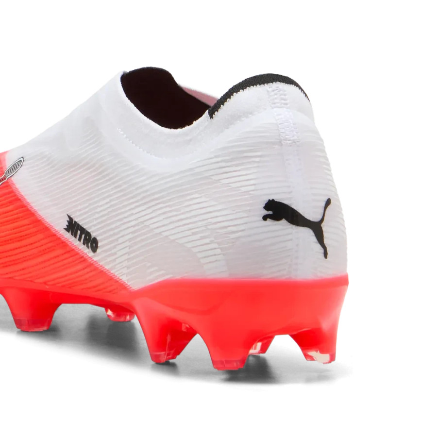 Puma Ultra Nitro 7 Match Laceless FG/AG blanc rouge