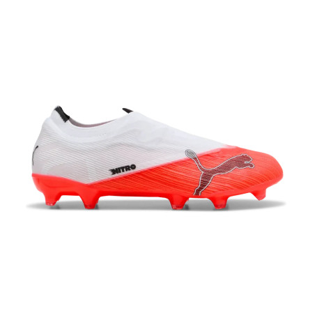 Puma Ultra Nitro 7 Match Laceless FG/AG blanc rouge