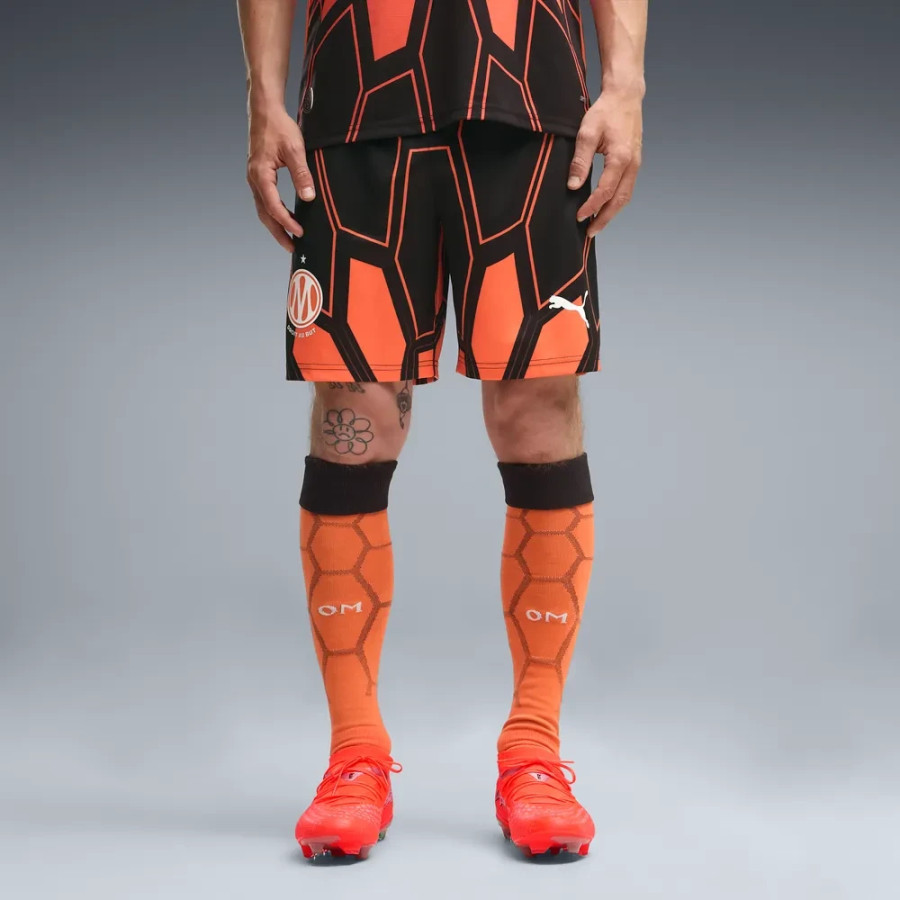 Short gardien OM noir orange 2026/27