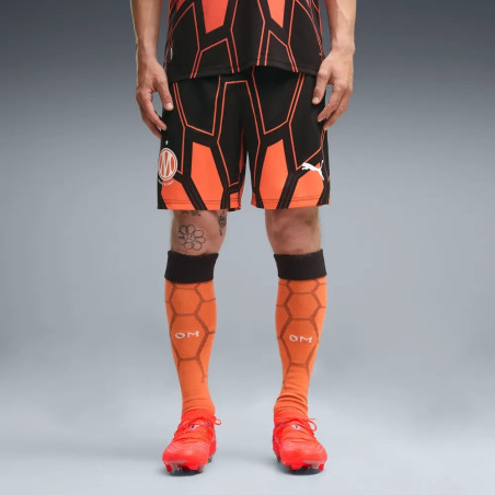 Short gardien OM noir orange 2026/27