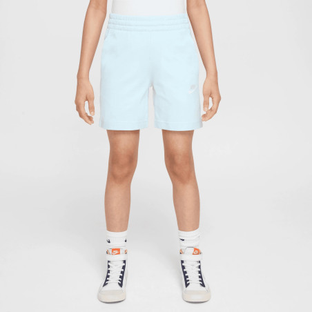 Short junior Nike Fleece bleu ciel