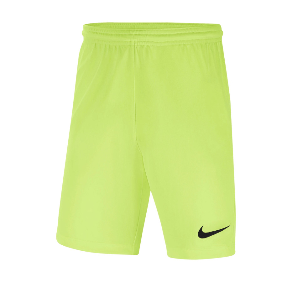 Short junior Nike Park jaune fluo