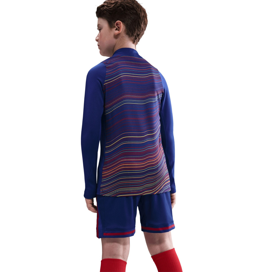 Sweat avant match junior FC Barcelone bleu