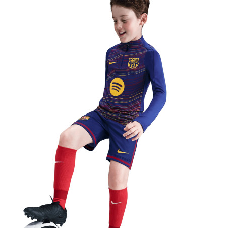 Sweat avant match junior FC Barcelone bleu