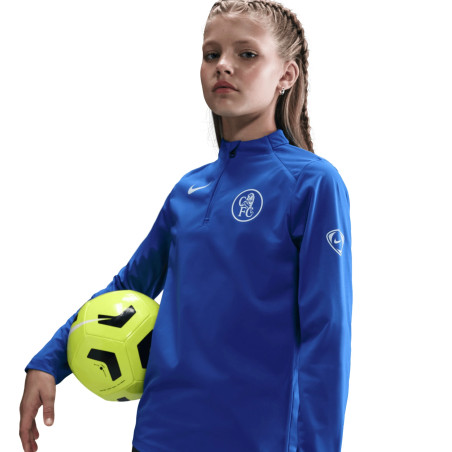 Sweat zippé junior Chelsea bleu