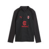 Sweat zippé junior Milan AC noir rouge