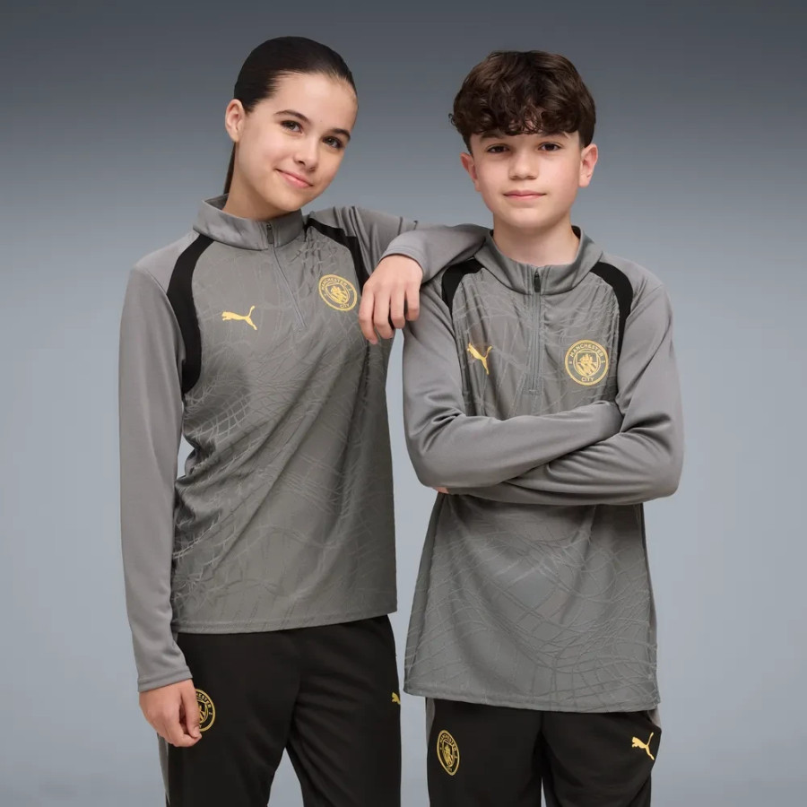 Sweat zippé junior Manchester City gris