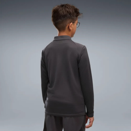 Sweat zippé junior Milan AC noir rouge