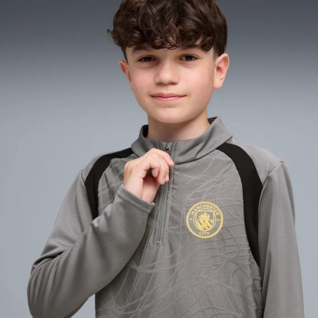 Sweat zippé junior Manchester City gris