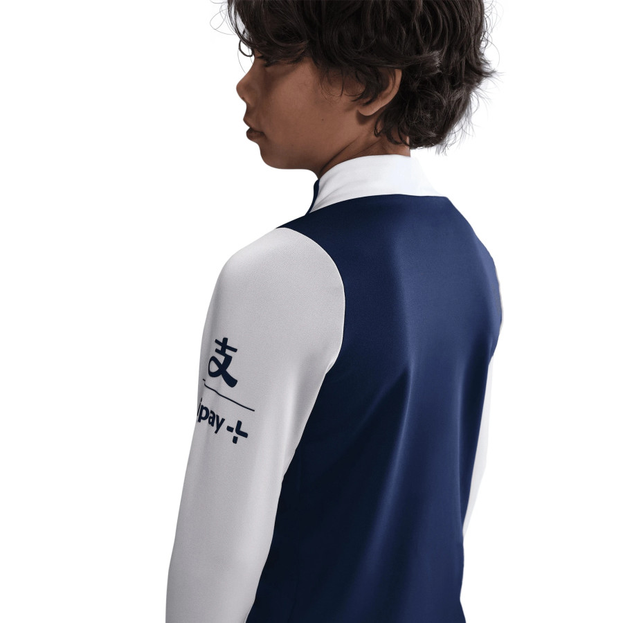 Sweat zippé junior Tottenham bleu