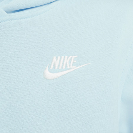 Sweat à capuche junior Nike Fleece bleu
