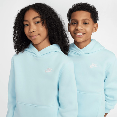 Sweat à capuche junior Nike Fleece bleu