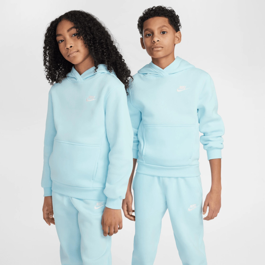 Sweat à capuche junior Nike Fleece bleu