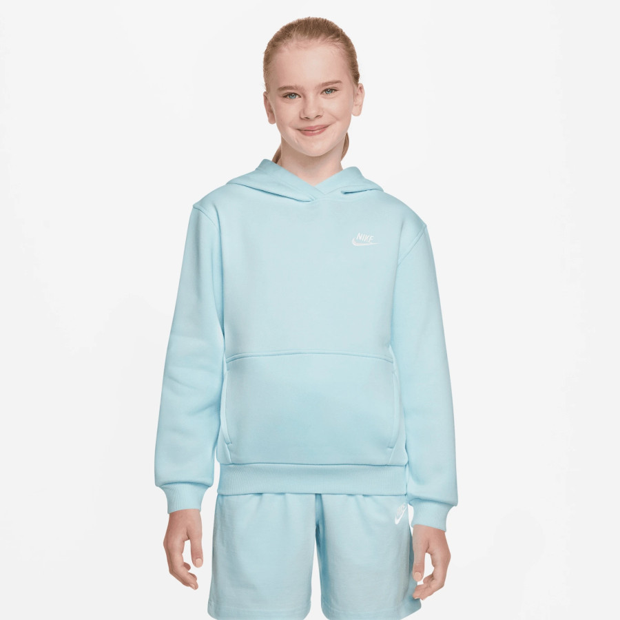 Sweat à capuche junior Nike Fleece bleu