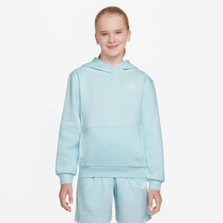 Sweat à capuche junior Nike Fleece bleu