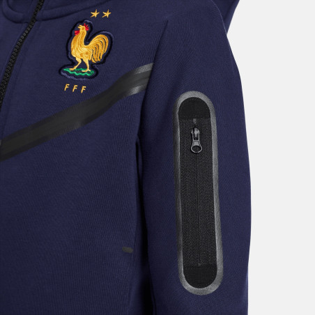 Veste survêtement junior Equipe de France Tech Fleece bleu