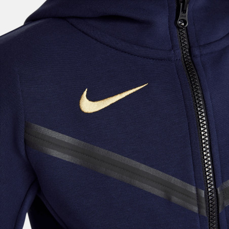 Veste survêtement junior Equipe de France Tech Fleece bleu