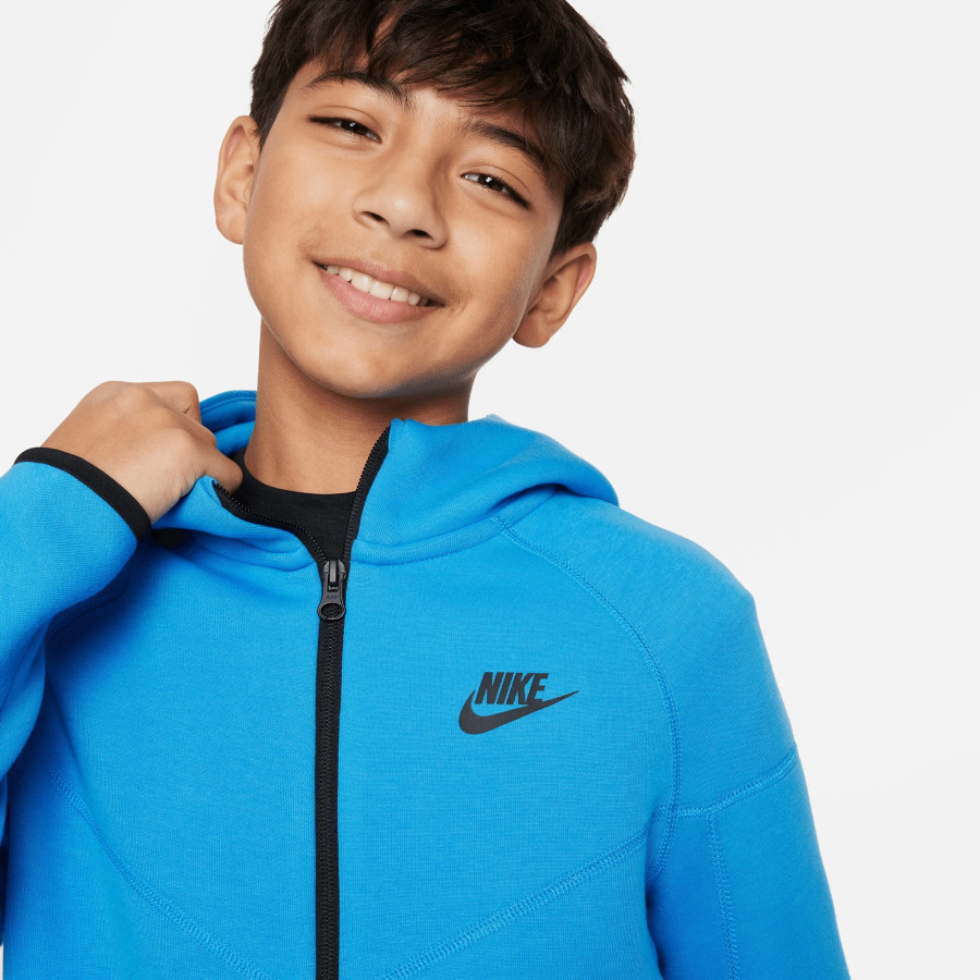 Veste survêtement junior Nike Tech Fleece bleu