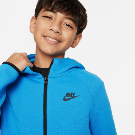 Veste survêtement junior Nike Tech Fleece bleu
