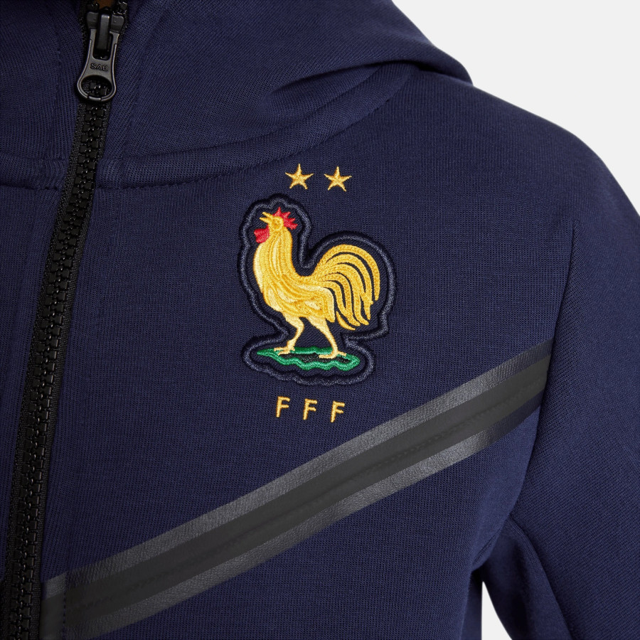Veste survêtement junior Equipe de France Tech Fleece bleu