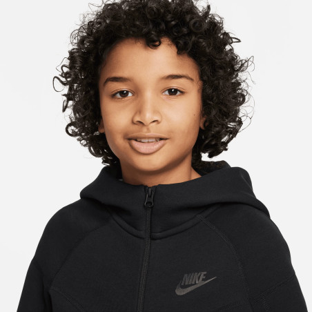 Veste survêtement junior Nike Tech Fleece noir