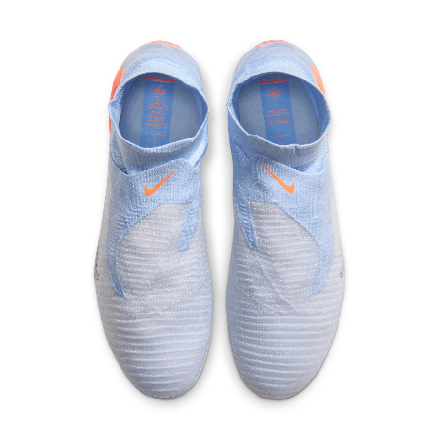 Nike Phantom 6 montante United 4 Elite FG bleu ciel orange