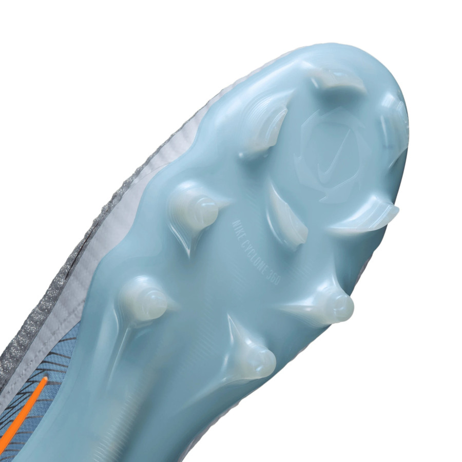 Nike Phantom 6 montante United 4 Elite FG bleu ciel orange