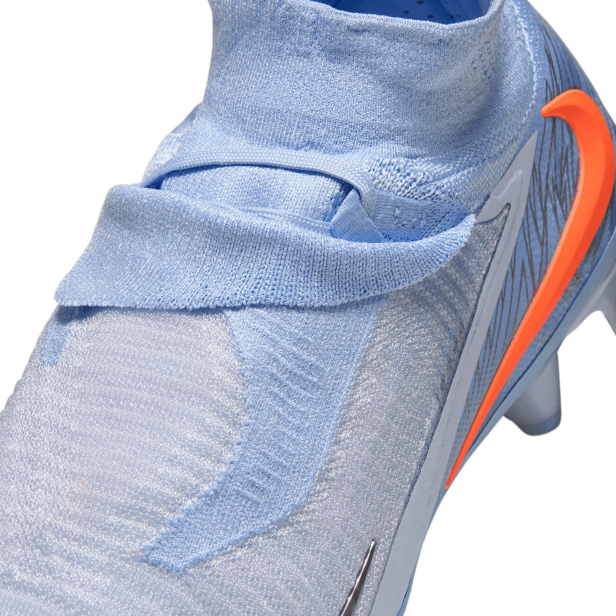 Nike Phantom 6 montante United 4 Elite FG bleu ciel orange