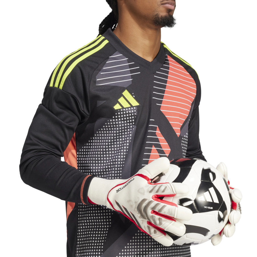 Gants gardien adidas Predator GL Pro Hybrid blanc rouge noir