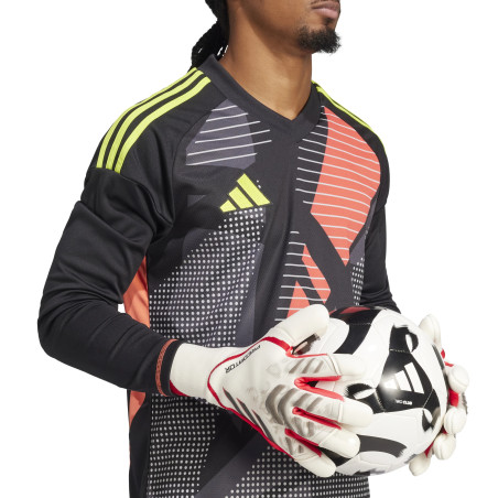 Gants gardien adidas Predator GL Pro Hybrid blanc rouge noir